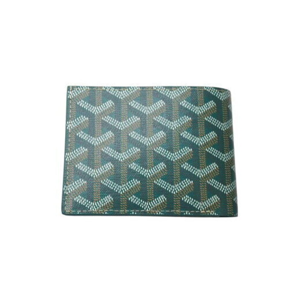 GOYARD Victoire bifold wallet green Goyardine canvas